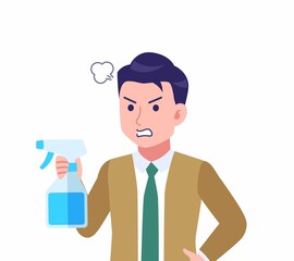 ネクタイをした若い男性