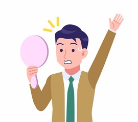 ネクタイをした若い男性