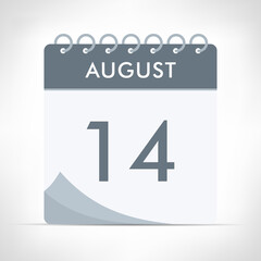 August 14 - Calendar Icon