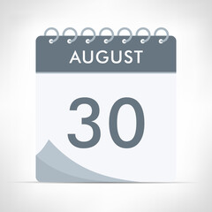 August 30 - Calendar Icon