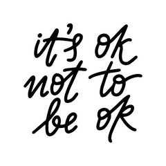 Mental health quote, emotional self care . card.