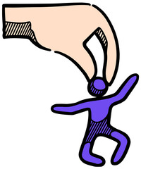 Business concept icon  style color vector illustration