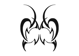 attractive black and white tattoo illustration template for your business and your life

