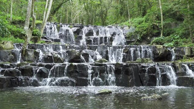 Beautiful waterfall in tropical forest at Namtok Samlan National Park, Saraburi, Thailand