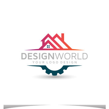 Home Inspections vector logo design template.