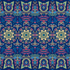 Tribal vintage abstract geometric ethnic seamless pattern ornamental