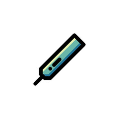 Thermometer Medical Outline Icon Logo Vector Illustration.