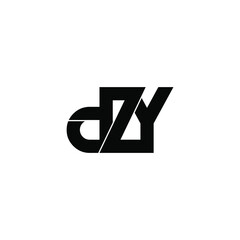 dzy letter original monogram logo design