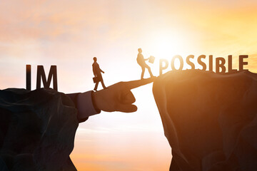 The concept of impossible becoming possible