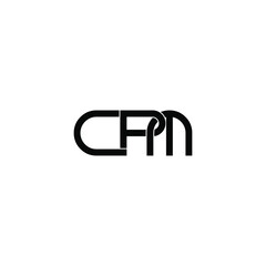 cpm letter original monogram logo design