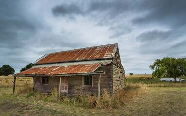 Old abandoned farm cottage