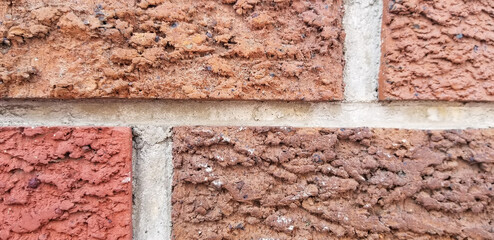 red brick wall closeup