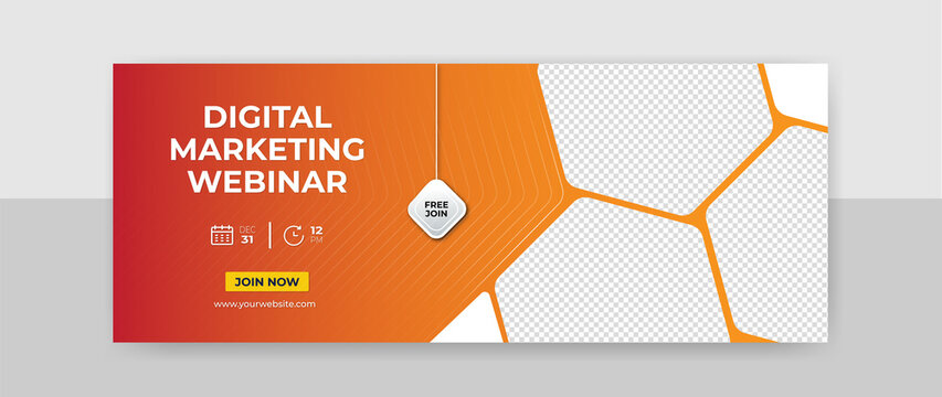 creative website banner, header, or social media cover template fully editable vector design