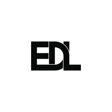 edl letter original monogram logo design