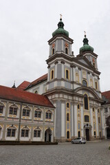 Fototapeta na wymiar Waldsassen Oberpfalz Kloster Kirche Basilika Barock