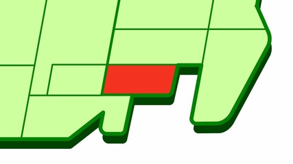 簡略した日本地図