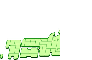 簡略した日本地図