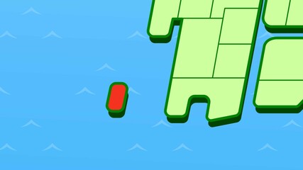 簡略した日本地図