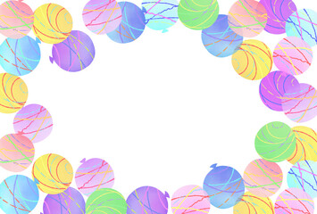 水風船のイラスト　背景