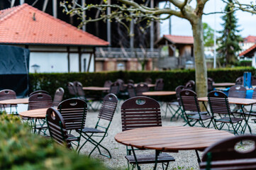 outdoor cafe on the terrace