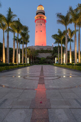 Lighthouse park in Xiamen at dusk, Fujian, China