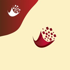 logo template abstract for business computers and internet