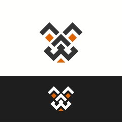 Obraz premium logo template abstract for business computers and internet