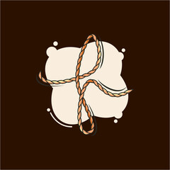 logo template combination shape and letter