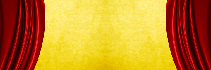Obraz premium red curtain background
