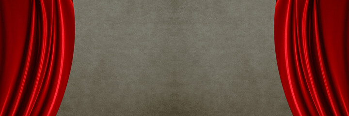 Fototapeta premium red theater curtain