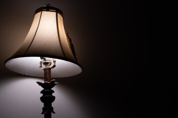 lamp in the dark