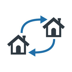 Home relocation icon