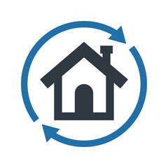 Home relocation icon