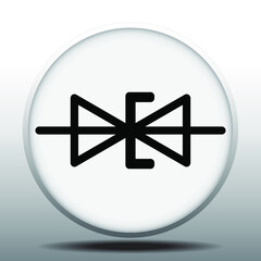Vector illustration symbol Tunnel diode, Generic Symbol