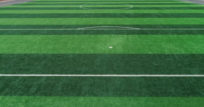 Aerial photography of an empty outdoor sports field