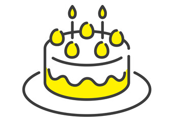 ベクターイラスト素材：ケーキ、スイーツ
