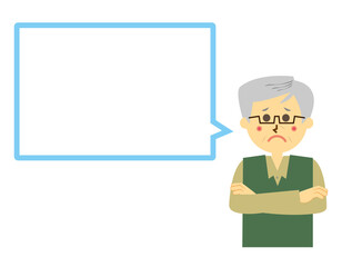 年配の男性のベクターイラスト