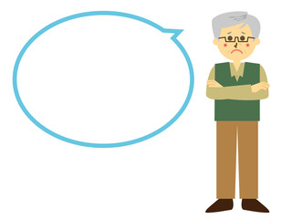 年配の男性のベクターイラスト