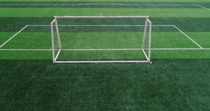 Aerial photography of an empty outdoor sports field