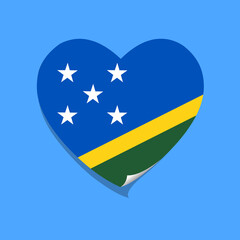 I love Solomon flag heart