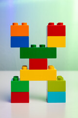 Obraz premium the letter X built from toy brick letters 