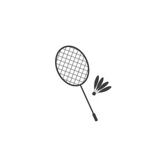 badminton icon vector illustration
