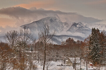 冬の会津磐梯山