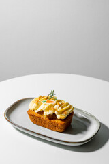 slice of carrot cake with chocolate