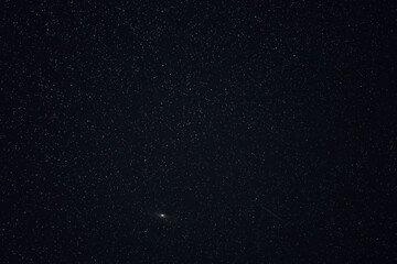 sky in the night with stars planets and comets