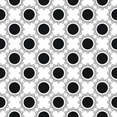 seamless pattern of ornamental mandala design illustration. Arabesque decoration pattern