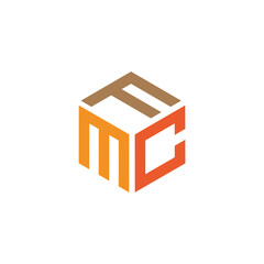 Hexagon design with the letters FMC