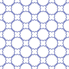 Fototapeta premium Seamless vector pattern in geometric ornamental design background 