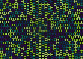 Abstract Geometric Pattern generative computational art illustration