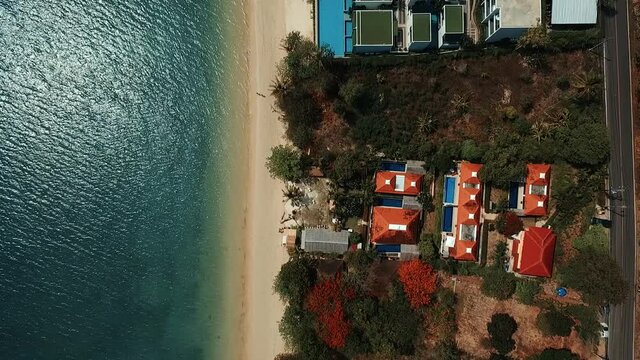 Top View of bay Kao Khad View of the lake Phuket ,Thailand Close to the beach Ao yon beach